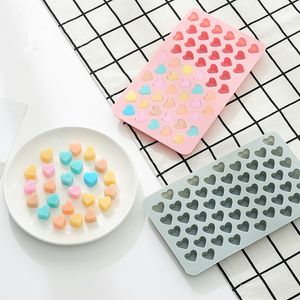 Siliconen Chocoladevormen Mini Bakvorm Hars DIY Candy Voedsel Hartvorm Bakkerij Craft Toast Baking Tools