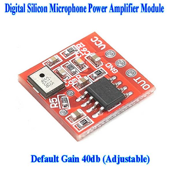 Amplificateur de puissance de microphone numérique en silicium, module de ramassage à gain réglable de 40db