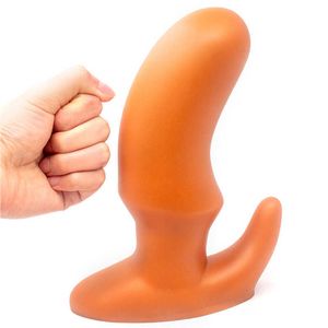 Silicium Horn Butt Super Uitbreidende dildo grote anale vagina plug play sex dubbele dichtheid prostaat anus sterkte verlengd