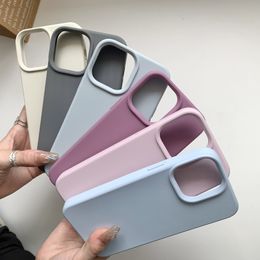 Pour Magsafe Magnetic Silicicon Phone Case pour iPhone 15 14 13 12 Super Soft Touch Luxury Case Protection Cover Megnactic