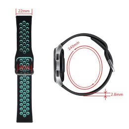Siliconen 22 mm Watch -band voor OnePlus Smart Watch Sport vervangen armband voor Huawei GT2 GT3 46mm/GT Runner/GT 2 Pro Watchband