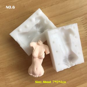 Siliconen 3D Body Part Mold Fondant Cake Decorations Accessionarissen Polymeer Klei mallen Handgemaakte ambachtelijke bakgereedschap