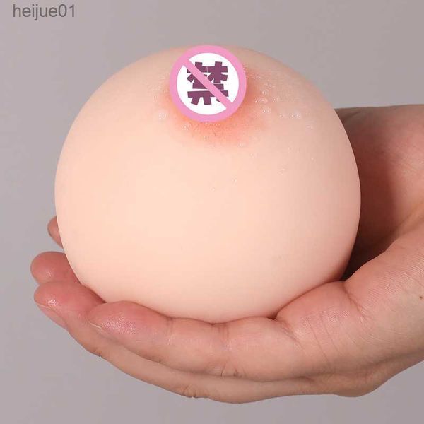 Silicone 4D Masturbation Outils Seins Artificiels Faux Poitrine Vagin Sex Toys Pour Homme Doux Mini Seins Balle Sexule Adulte Produit L230518