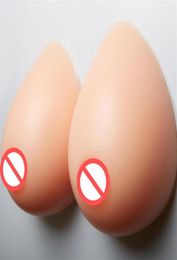 Busto adhesivo de silicona Forma de almohadillas de seno falso Crossdress Artificial Breast un par 600 g de CUP239W3263024