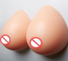Busto adhesivo de silicona Forma de almohadillas de seno falso Crossdress Artificial Breast un par 600 g de copa A o B