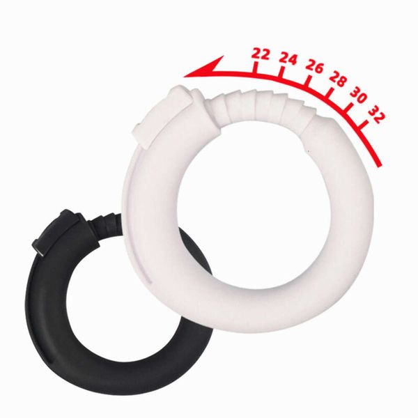 Silicona Ajuste de polla Anillo Sexy Toys para hombres Red Lomle Eyaculación Pene Anillo de pene 22-32 mm Productos para adultos Dispositivo de castidad Tienda sexy