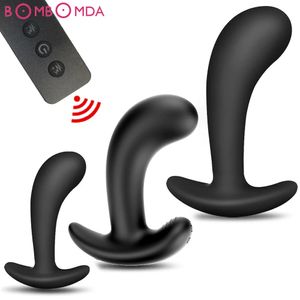 Siliconen Anale Plug Vibrator Volwassen Speeltjes Voor Vrouwen Mannen Gay Butt Wearable Prostaat Massager Dildo Masturbator Machine 240320