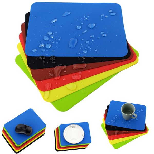 Tapis de table anti-chaleur en silicone Bureau Tapis de souris de mode créatif Porte-gobelet antidérapant Lavable Napperon rectangulaire Accessoire de cuisine DBC VT0603