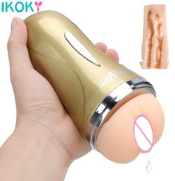 Silicone Artificial Vagin Real Pussy Sucking masturbator mâle Vibrateur pénis réaliste Masterbation de sexe pour hommes x03207309927