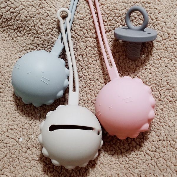 Clips de silicona para chupete de bebé, soporte de cadena, soporte para bolsa para pezones, regalo para Baby Shower