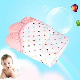 Silicone bébé sucette gant sucette bébé mordre les dents mâcher mordant de soins infirmiers néonatals Pastel jouets pour enfants