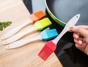 Siliconen bakborstels BBQ-bakvormen Taart Gebak Brood Olie Crème Koken Insmeerborstel keuken Eetkamer Bar gereedschap blauw oranje groen rood roze F