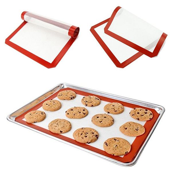 Tapis de cuisson en Silicone, feuille antiadhésive de qualité alimentaire, doublures de poêles de four réutilisables, ustensiles de cuisson pour faire du pain et de la pâtisserie