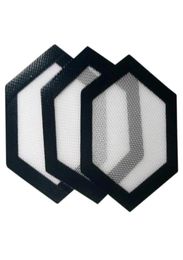 Tapis de cuisson en silicone de qualité alimentaire réutilisable antiadhésif concentré de cire d'huile en forme d'hexagone en fibre de verre Dab Pad résistant à la chaleur4916194