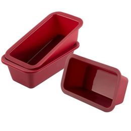 Moldes para hornear de silicona para pasteles de pastel antiadherentes mini pan de barra de pan fácil de liberar tostadas accesorios de cocina herramienta de pastelería1.Para molde de silicona antiadherente