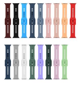 Bracelet en Silicone pour bracelet de montre Apple 44mm 40mm 42mm 38mm 40 44 42mm bracelet de montre intelligente bracelet correa bracelet iWatch 3 4 5 6 se