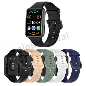 Siliconen bandbanden smartwatch accessoires vervangen polsband correa armband voor huawei horloge fit2 fit 2 riem