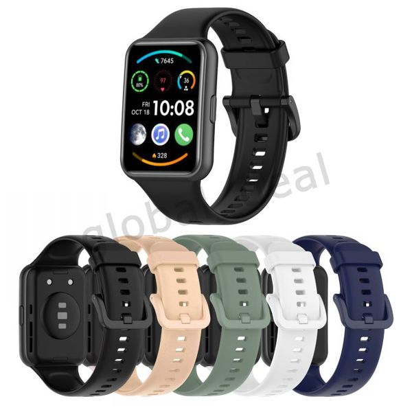 Bracelets en Silicone pour montre intelligente, accessoires de remplacement, Bracelet Correa pour Huawei Watch fit2 fit 2