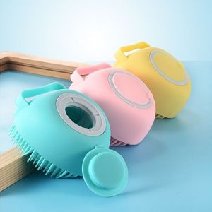 Cepillo de baño de silicona para mascotas, champú multifunción para bebés, cepillo de masaje para baño, artefacto de limpieza suave, cepillos de baño w-01314