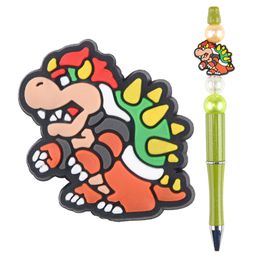 Siliconen kralen Pen Groothandel Pen Charms Sieraden Nieuwheid Decoratief Voeg een top kralende creatieve diy kralen pennen toe voor nachtmerrie kerstcadeau