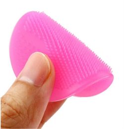Silicone Beauty Wash Pad Face Exfoliant Black Cohead Facial Nettoying Brush Tool Soft Silicone Round Shape Beauty Puff5066417