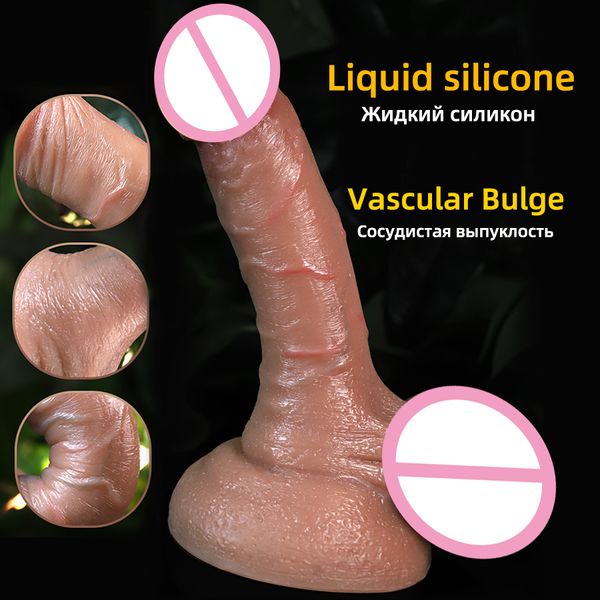 Silicone gros gode réaliste ventouse pénis réel artificiel pour les femmes sangle sur gode femme masturbateur adultes jouets sexy