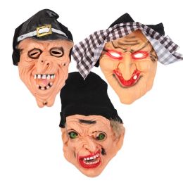 Silicone Black Shawl Mask Mask Halloween Cosplay Party Horror Scary Devil Masks 4.23 S