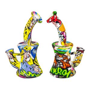 Silicone Bong Pipe Vase Transfert D'eau Multicolore Gel De Silice Tuyau Filtre Bong Avec Accessoires En Verre En Gros Livraison Gratuite