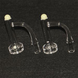 Narguilés Quartz tour de contrôle Banger ensemble Terp Slurper mélangeur Bangers avec pilier de capuchon en marbre 14mm mâle 90 degrés Slurp Dab clou