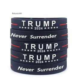 Le parti du bracelet en silicone favorise Trump Never Abandonnez le bracelet