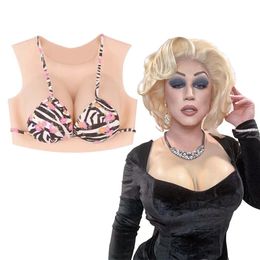 Siliconen borst vormt kunstmatige nepboobs bodysuitplaat tetas tieten voor drag-queen transgender shemale crossdresser travesti