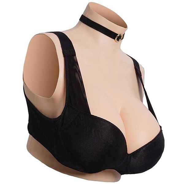 Plaque de poitrine en silicone Drag Queen B-G Cup Fake Breast Forms pour Crossdressers Cosplay Touch Plaques de poitrine réalistes