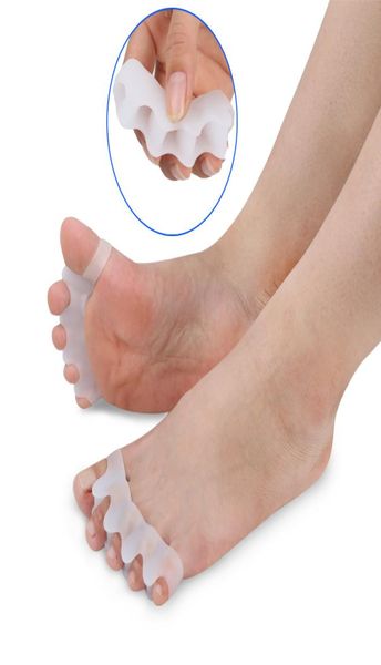 Silicone Bunion Corrector Toe Séparateurs d'attente Tool Hallux Valgus Correcteur Laiderener Spandeur 5Colors LLA3938316928