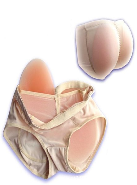 Coussinets de fesses en silicone rehausseur faux cul ascenseur faux fesses culotte rembourrée hanche Push Up sous-vêtements forme de poitrine couleur de la peau 3192587