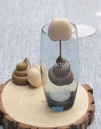 Silicone Butt Tea Infuser Spoon Loose Sosts Tea Field Filter Herbal Spice Filtro Difuser Coffee Tools Party2611640