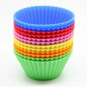 Siliconen Cakecup Mold Rose Star Hart Ronde Vormige Muffin Cupcakes Cup Bakvormen Keuken Bakvormen Maker Lade Cake Decor Gereedschap TH1244