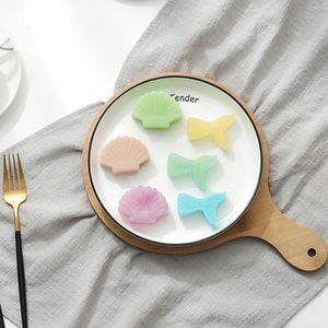 siliconen snoep mallen zeep schimmel chocolade bakken tool zeemeermin vorm diy zoete voedsel bakkerij gebak bakken fondant moltes cake decoratie