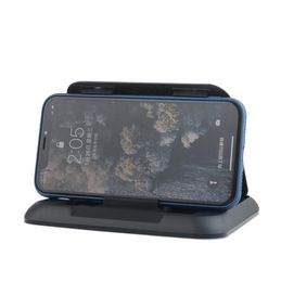 Support de téléphone en silicone pour tableau de bord de voiture antidérapant pour tableaux de bord, support de téléphone de bureau sans glissement compatible avec les appareils GPS iPhone13 Samsung Smartphones Android