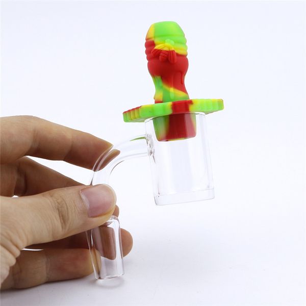 Autres accessoires de fumage Silicone Carb Cap de qualité alimentaire coloré durable Heady pour Quartz Banger verre Bongs Dab Rigs