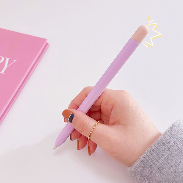 Silicone dessin animé mignon stylo manchon étui de protection stylo stylet capuchon anti-rayures plume peau porte-couvercle pour Apple crayon 2 2nd Gen