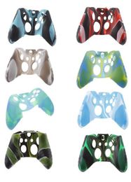 Coupes en silicone Couverture de couverture de camouflage de camouflage flexible Soft pour couvertures de poignée de contrôleur mince Xbox One Slim7563994