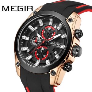 Silicone Chronograph Quartz Men Watch Relogio Masculino Mens Watches Clock Gents Militar Reloj Hombre polshorloges2822