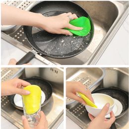 Broissures de nettoyage en silicone Double face au lavage à vaisselle doux Bol Dish Bol Nettoyer pour tampons de ruisseau