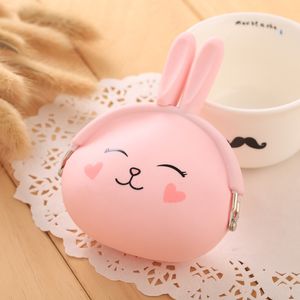 Silicone Porte-Monnaie Beau Mignon De Bande Dessinée De Lapin Sac D'argent Sac À Main Style Japonais Coin Porte-monnaie Livraison gratuite