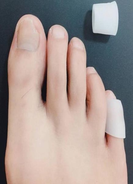 Manchons à orteils de tube de maïs en silicone callosités blisterbunions mal du marteau