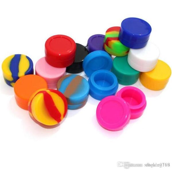 Récipients cylindriques en Silicone pour cire, boîte de cire en Silicone réutilisable, pot de stockage DAB 3ml, outil dab pour accessoires pour fumer