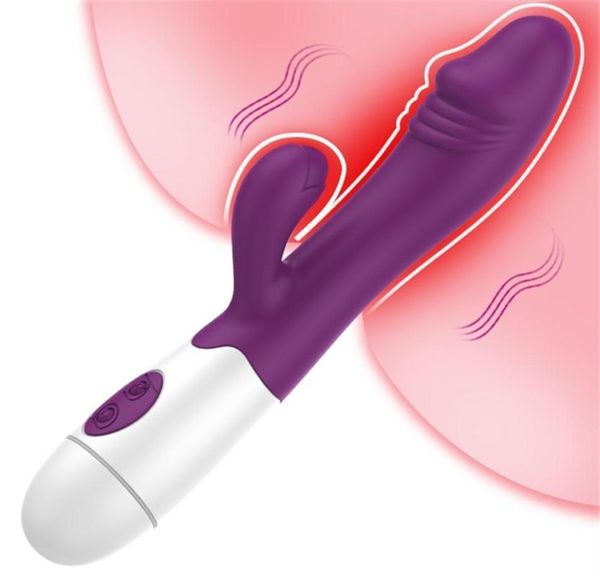 Vibrateur Dildo Silicone pour femmes Massage du vagin G Spot Rabbit anal Stimulateur de chatte sexo