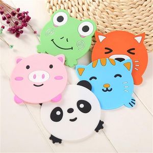 Silicone Table À Manger Set De Table Dessous De Verre Accessoires De Cuisine Tapis Tasse Bar Tasse Dessin Animé Animal Panda Grenouille Chat Cochon Boire Des Tampons