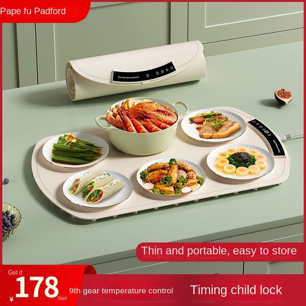 Plats en silicone Plaque chauffante Plats fabuleux Appareil de chauffage Tapis de table domestique Plaque chauffante Pliant Panneau d'isolation alimentaire multifonctionnel en gros