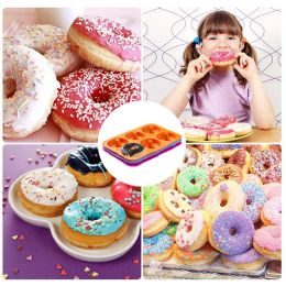 Siliconen Donut Pan 6 Holte Donuts Bakvormen Non Stick Cake Biscuit Bagels Mold Lade Gebak Keuken benodigdheden Essentials01